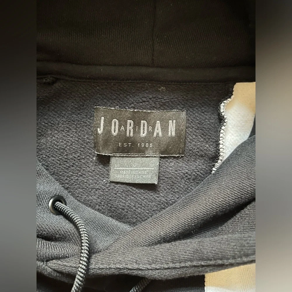 Preowned- Men’s Air Jordan Legacy II Pull Over Concord Black &White Hoodie -Sz M